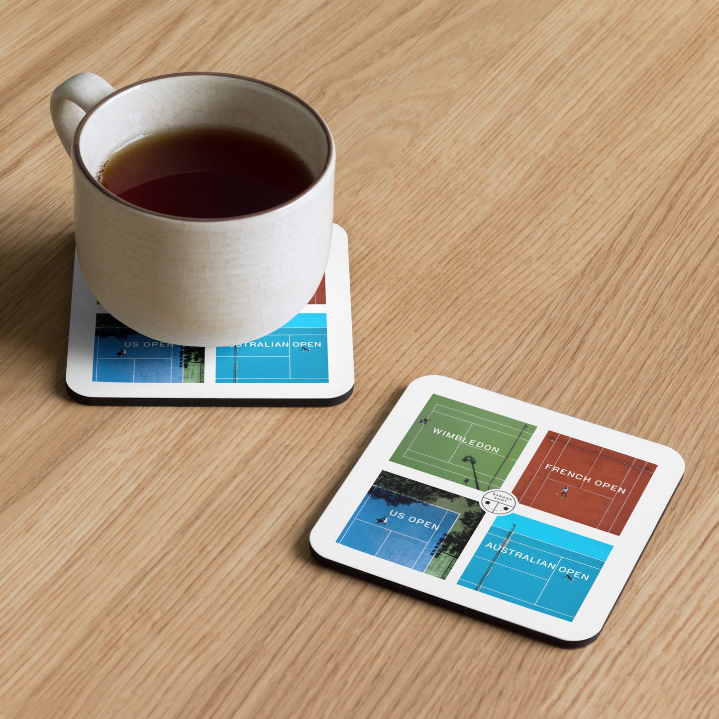 Grand Slam Cork-back coaster