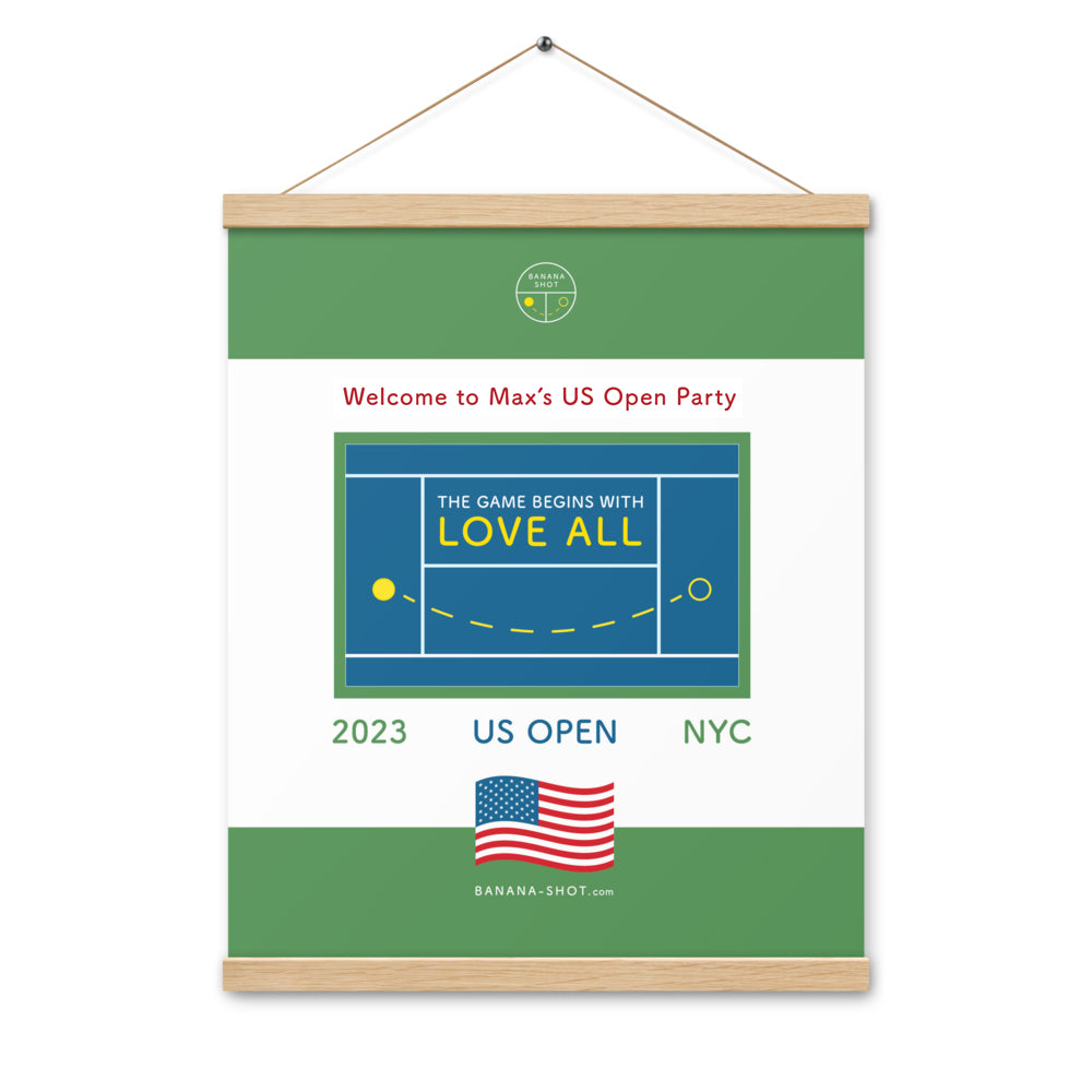 US Open 2023 - Customizable poster with hangers
