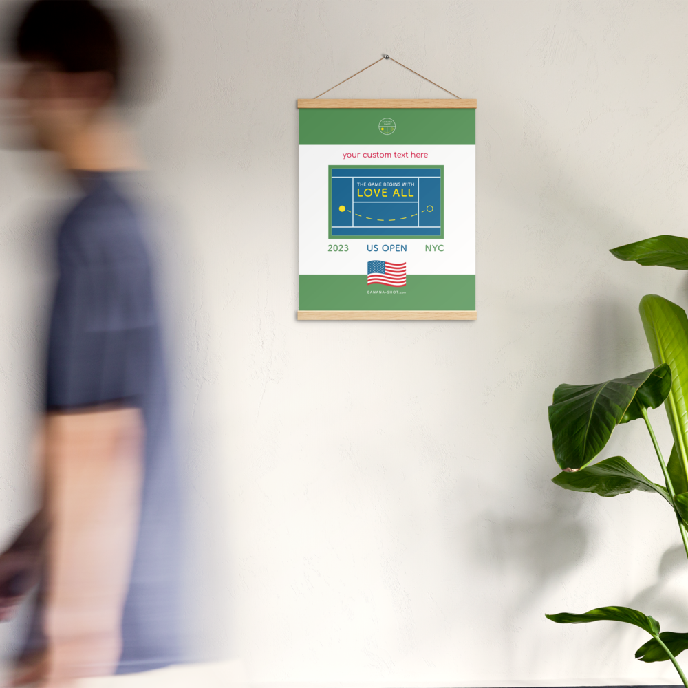 US Open 2023 - Customizable poster with hangers