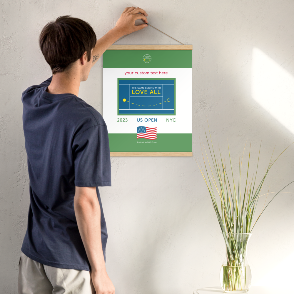 US Open 2023 - Customizable poster with hangers