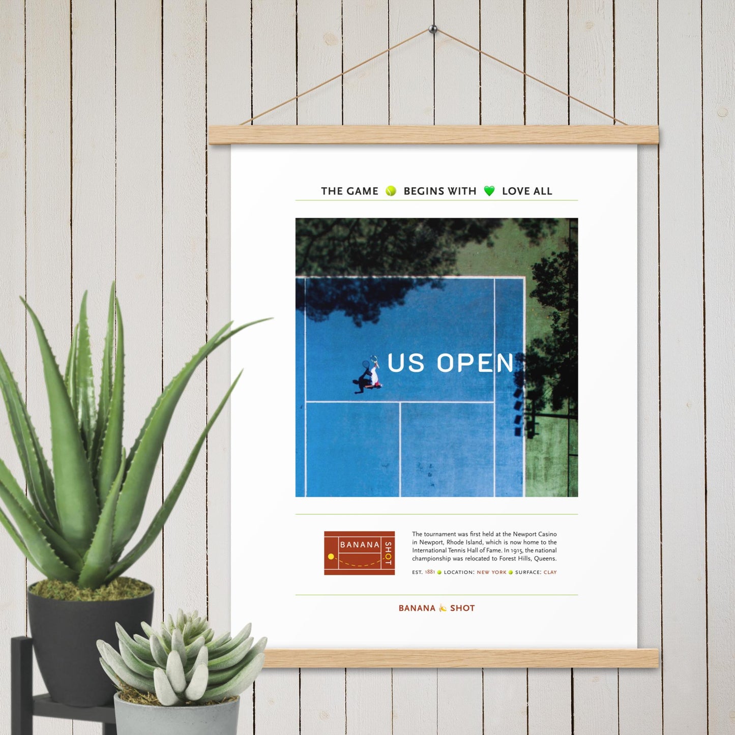 Us Open Poster with hangers