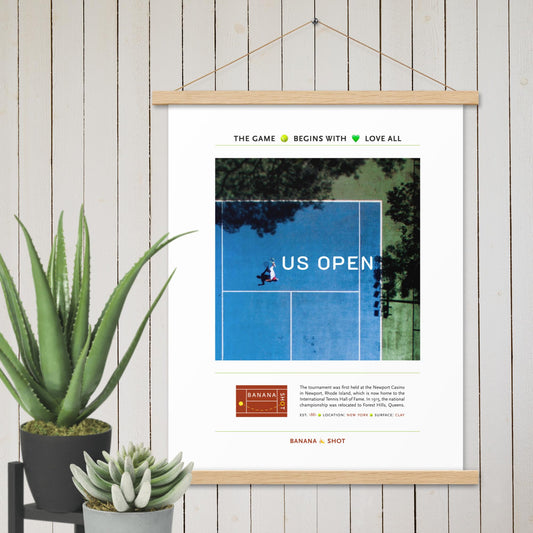 Poster with wood hangers - US Open