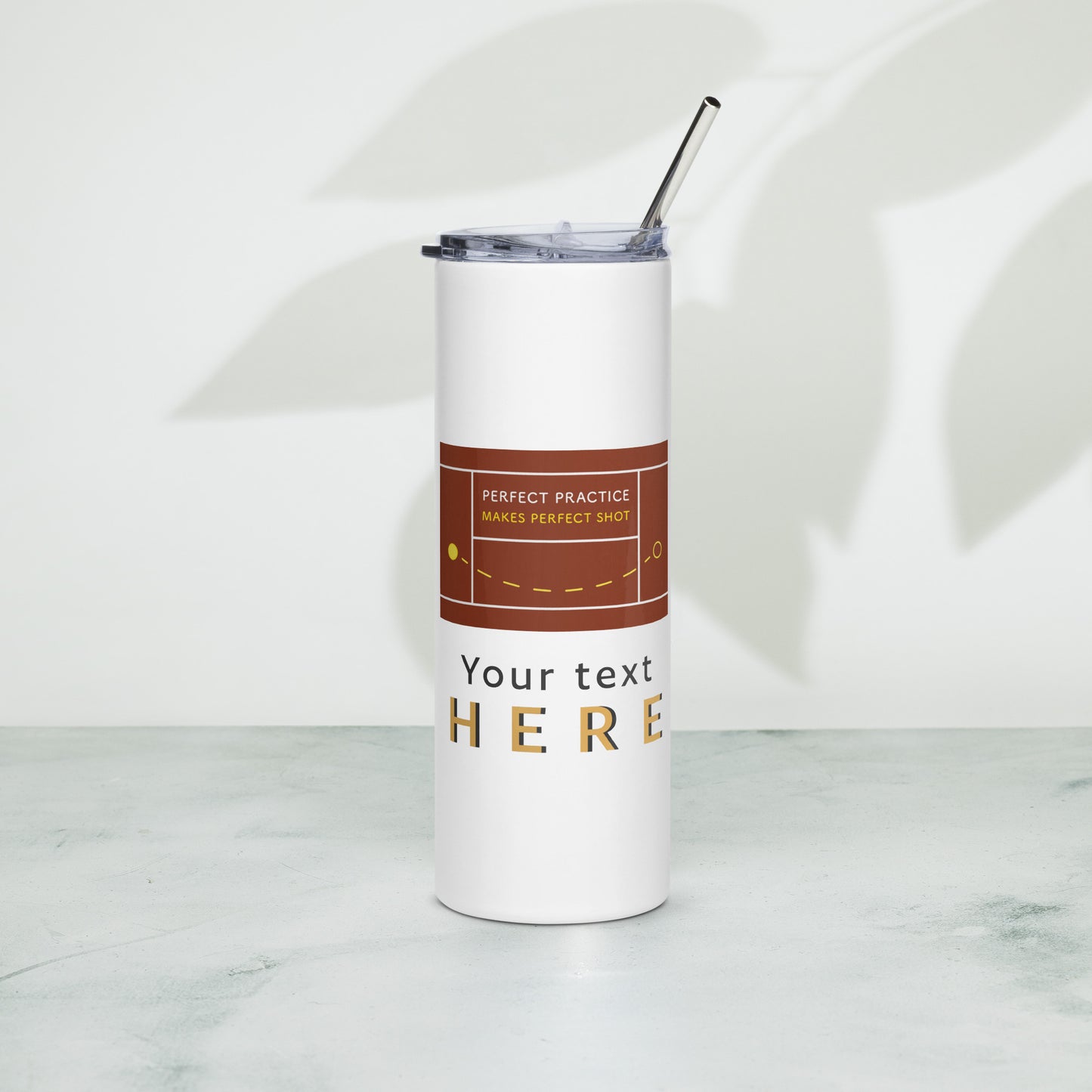 Stainless steel tumbler - Perfect Practice Makes Perfect Shot!