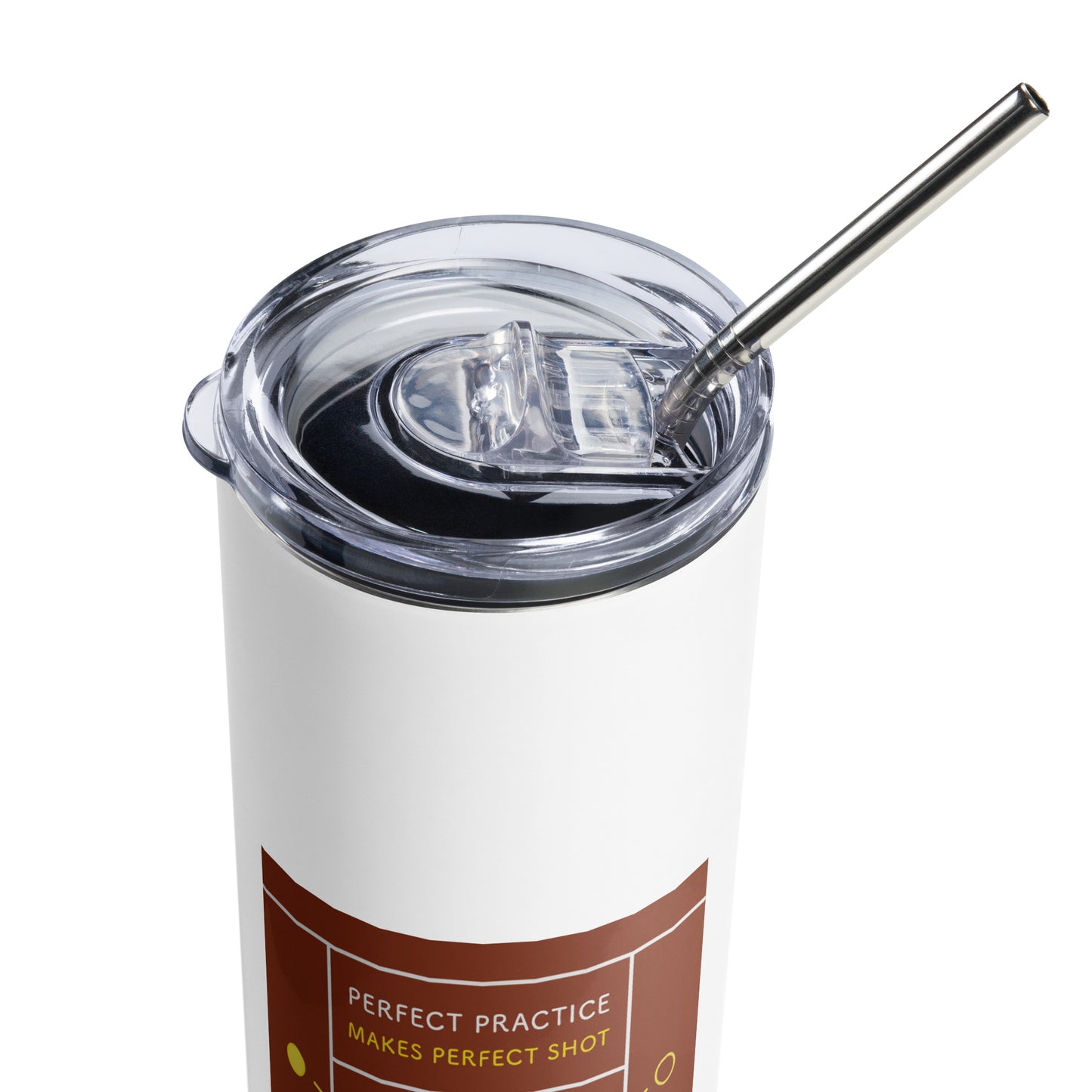Stainless steel tumbler - Perfect Practice Makes Perfect Shot!