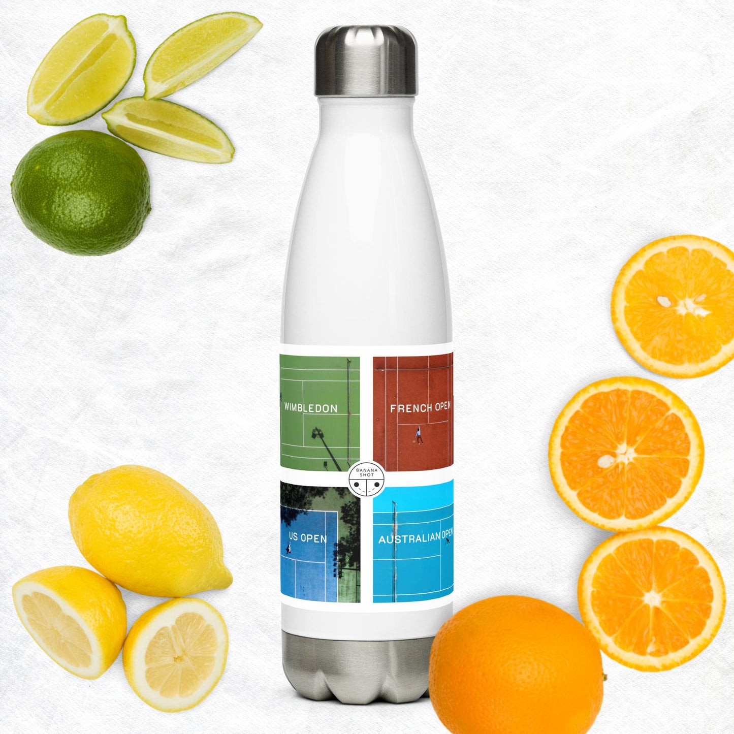 Stainless Steel Water Bottle - Grand Slam Tournaments