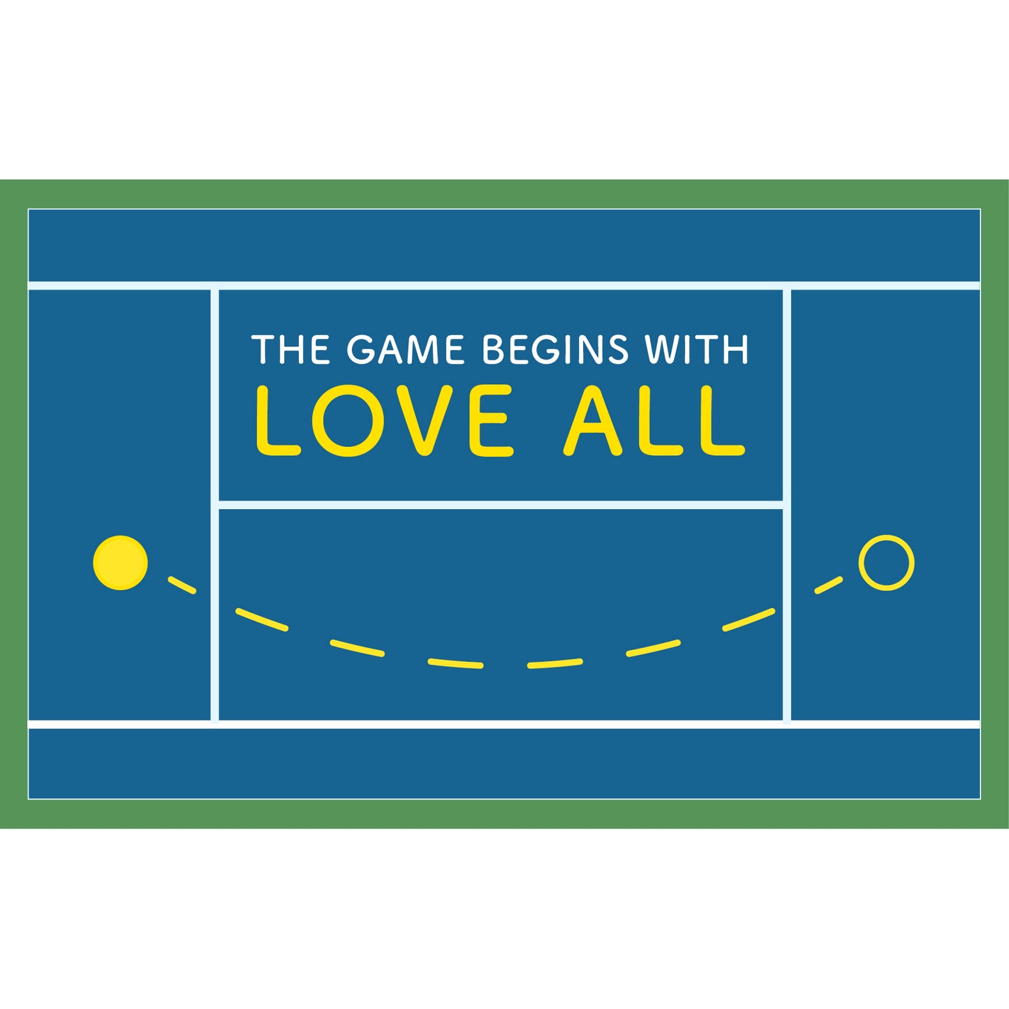Toddler Tee - The game begins with love all
