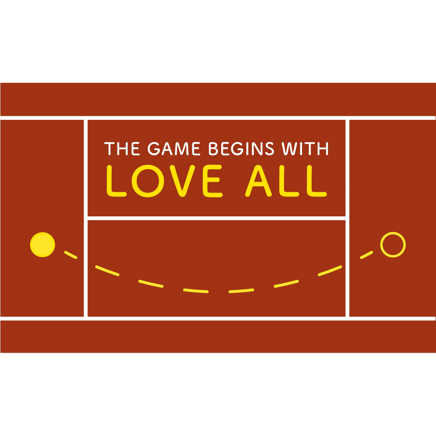Toddler Tee - The game begins with love all