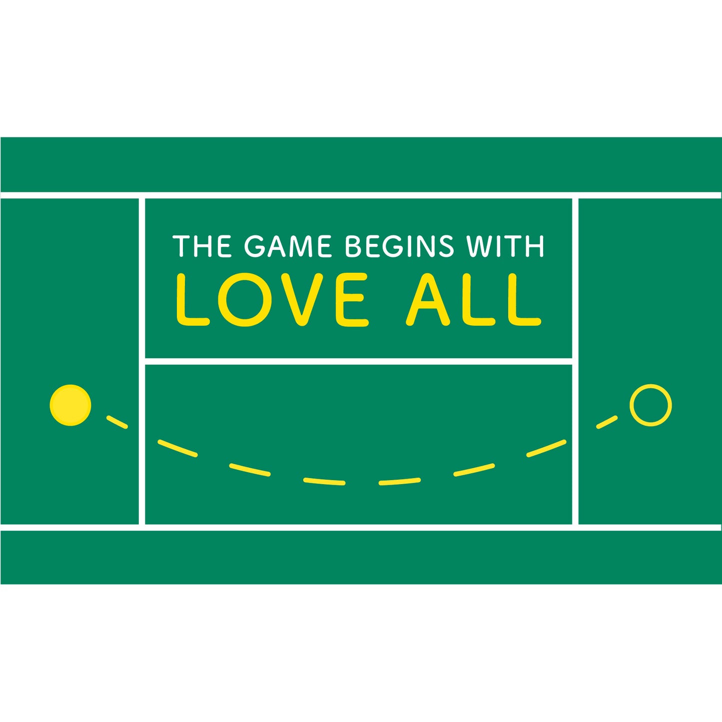 Toddler Tee - The game begins with love all