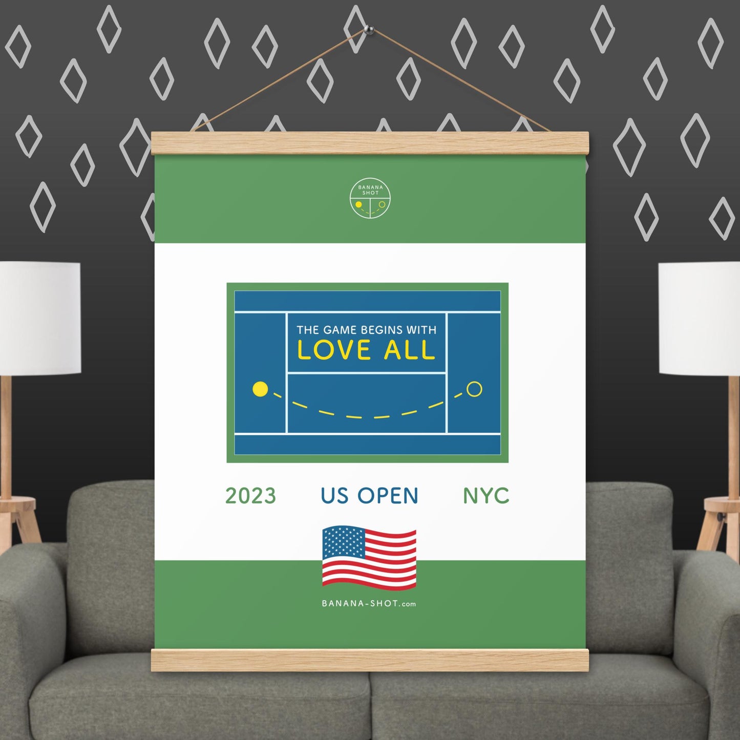 US Open 2023 - Poster with hangers