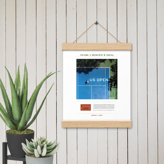 Us Open Poster with hangers