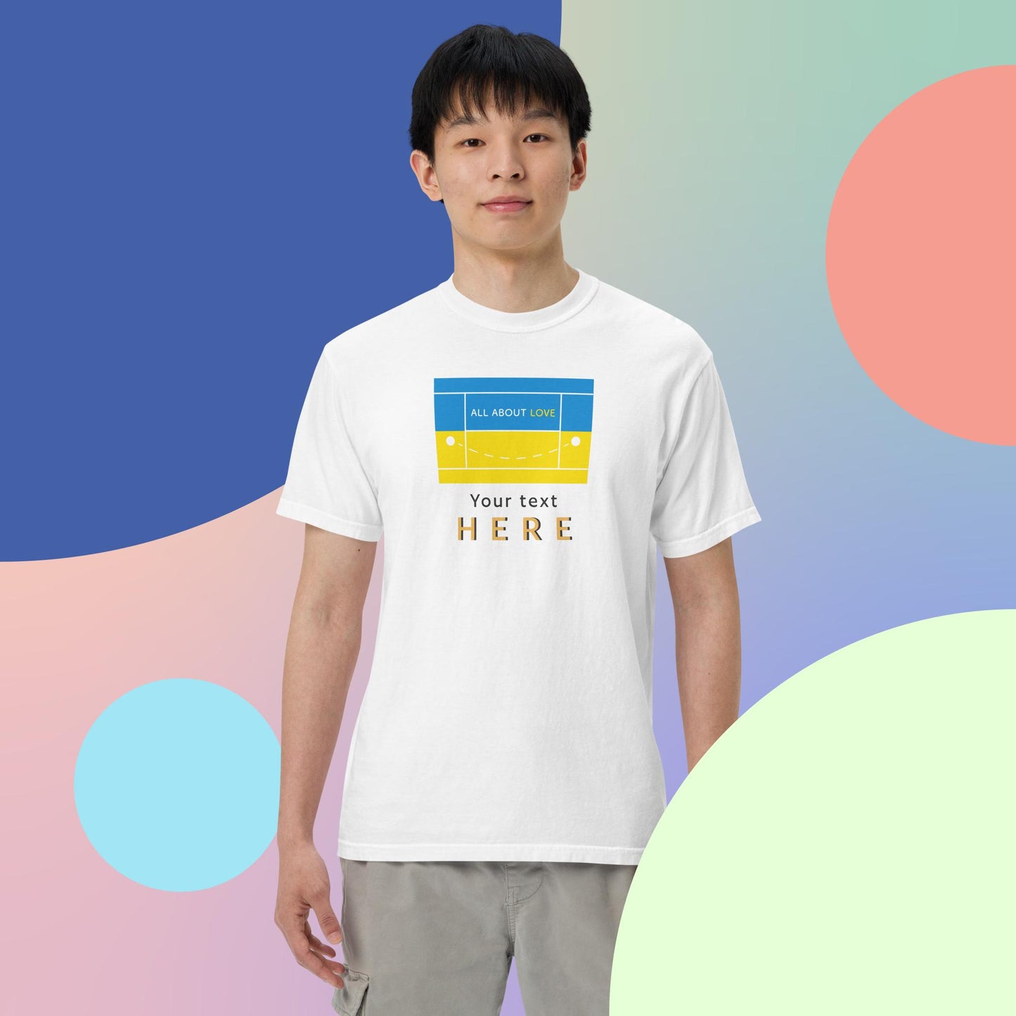 Custom Men’s garment-dyed heavyweight t-shirt