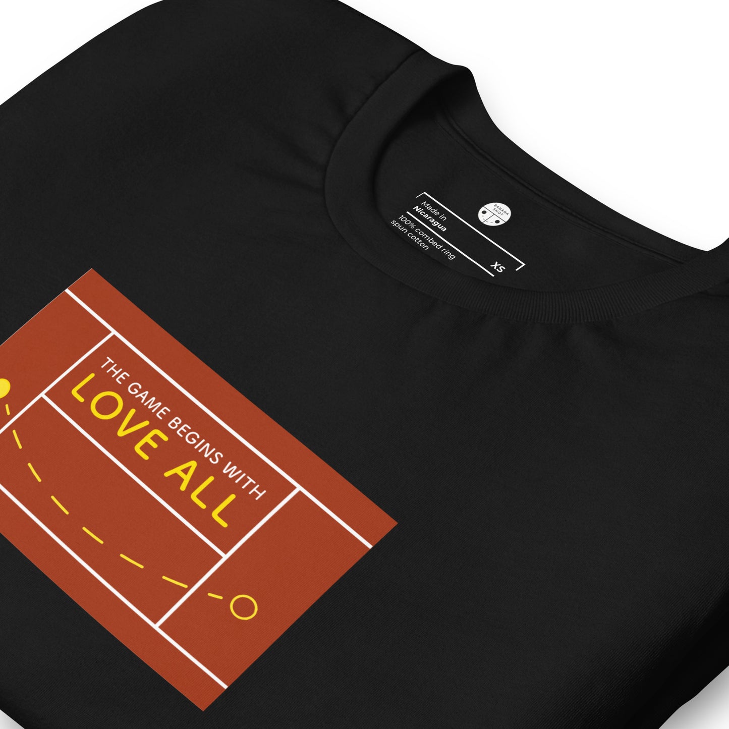 Unisex t-shirt - The game begins with love all