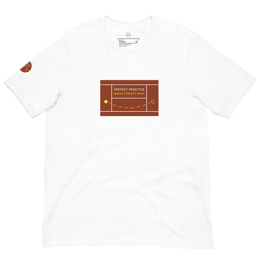 Unisex t-shirt - Perfect Practice Makes Perfect Shot